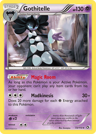 Gothitelle, Legendary Treasures 72