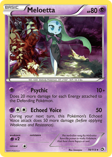 Meloetta, Legendary Treasures 78