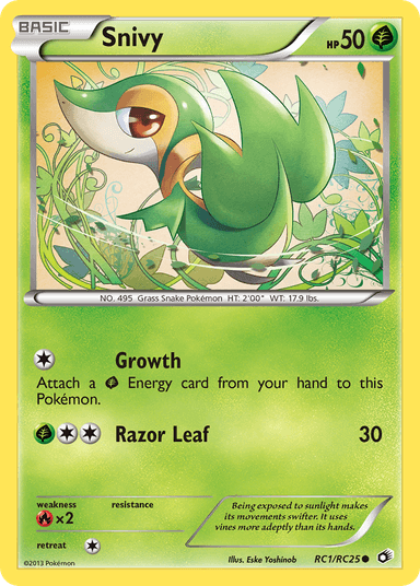 Snivy, Legendary Treasures RC1