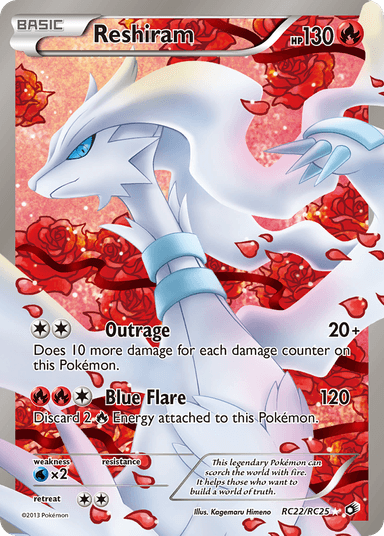 Reshiram, Legendary Treasures RC22