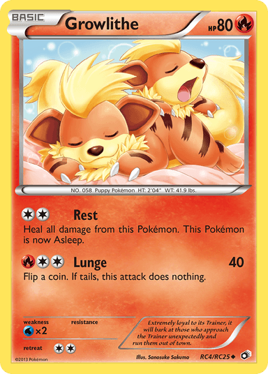 Growlithe, Legendary Treasures RC4