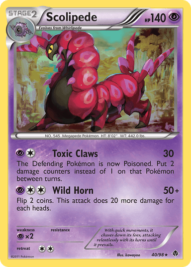 Scolipede, Emerging Powers 40