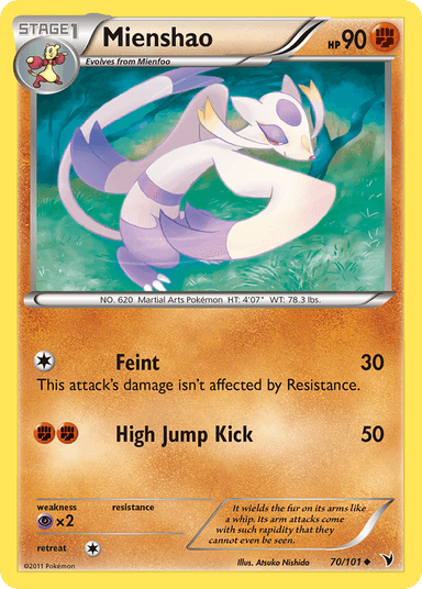 Mienshao, Noble Victories 70