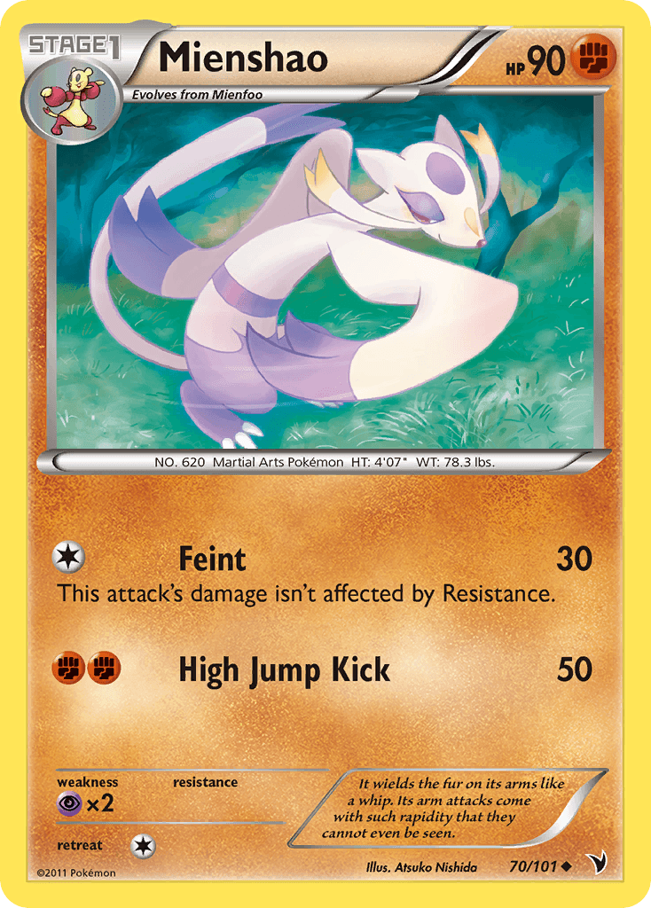 Mienshao, Noble Victories 70