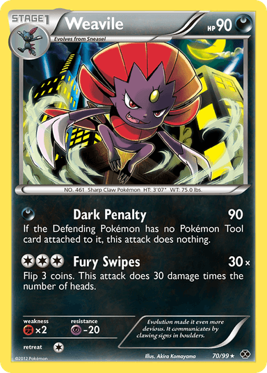 Weavile, Next Destinies 70