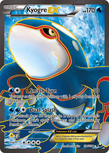 Kyogre-EX, Dark Explorers 104