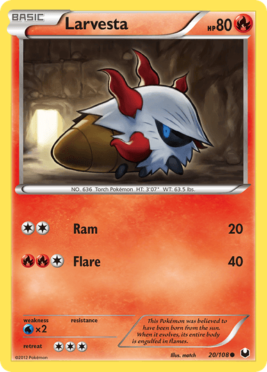 Larvesta, Dark Explorers 20