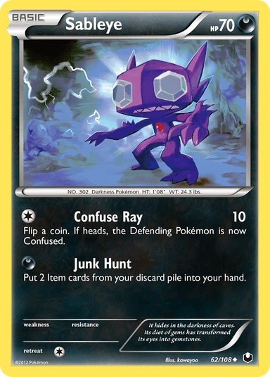 Sableye, Dark Explorers 62
