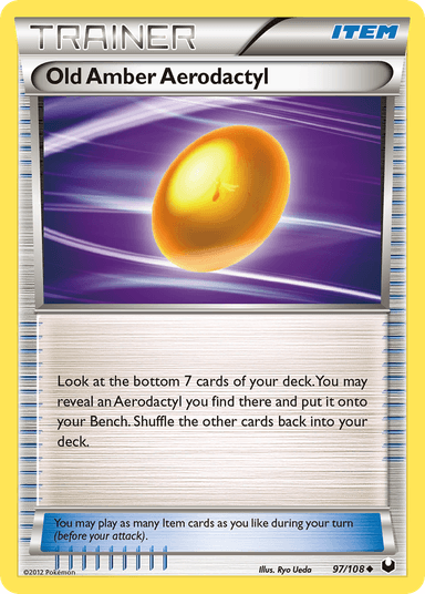 Old Amber Aerodactyl, Dark Explorers 97