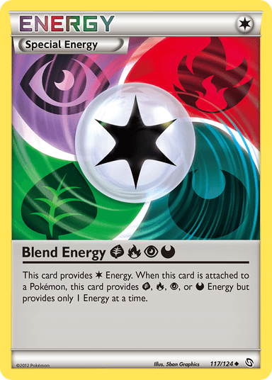 Blend Energy GrassFirePsychicDarkness, Dragons Exalted 117