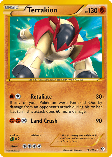 Terrakion, Boundaries Crossed 151