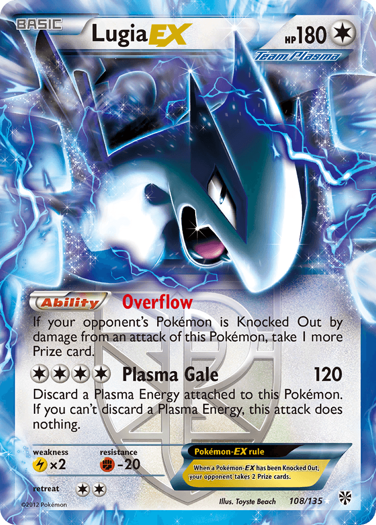 Lugia-EX, Plasma Storm 108