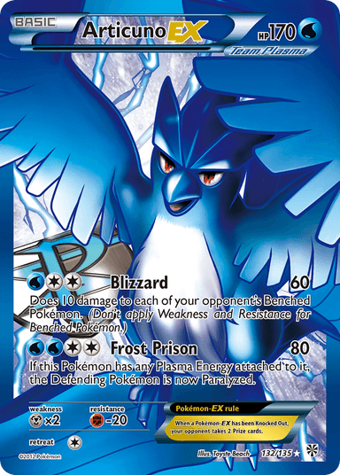 Articuno-EX, Plasma Storm 132