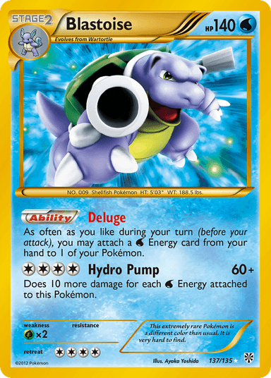 Blastoise, Plasma Storm 137