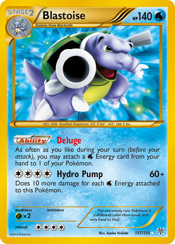 Blastoise, Plasma Storm 137