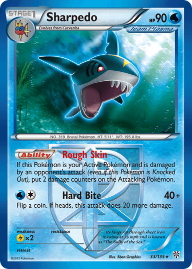 Sharpedo, Plasma Storm 33