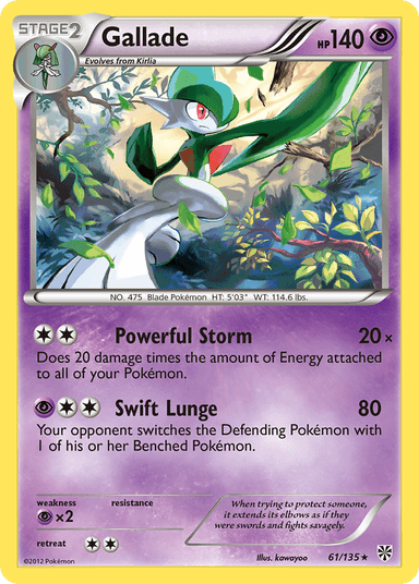 Gallade, Plasma Storm 61