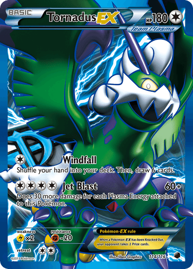 Tornadus-EX, Plasma Freeze 114