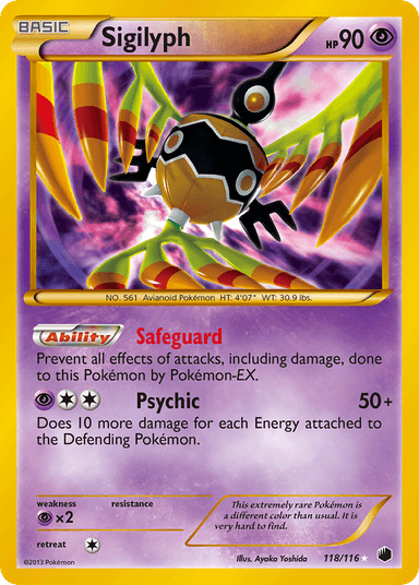 Sigilyph, Plasma Freeze 118