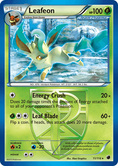 Leafeon, Plasma Freeze 11