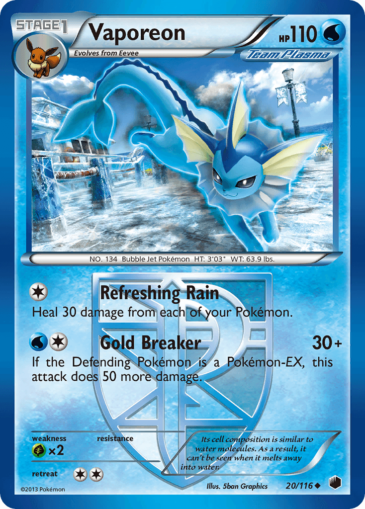 Vaporeon, Plasma Freeze 20