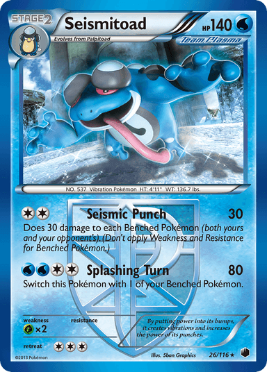 Seismitoad, Plasma Freeze 26