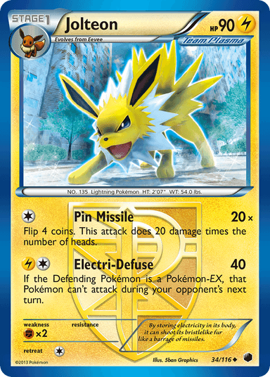 Jolteon, Plasma Freeze 34