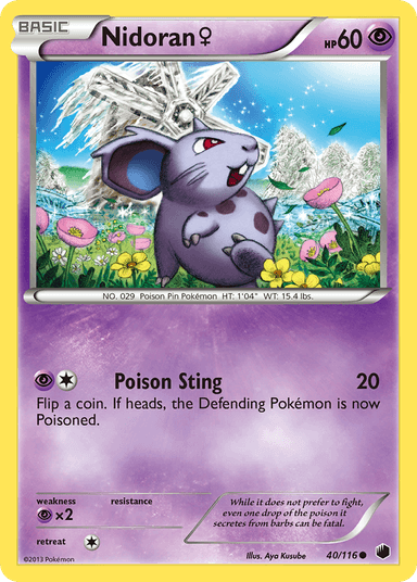 Nidoran ♀, Plasma Freeze 40