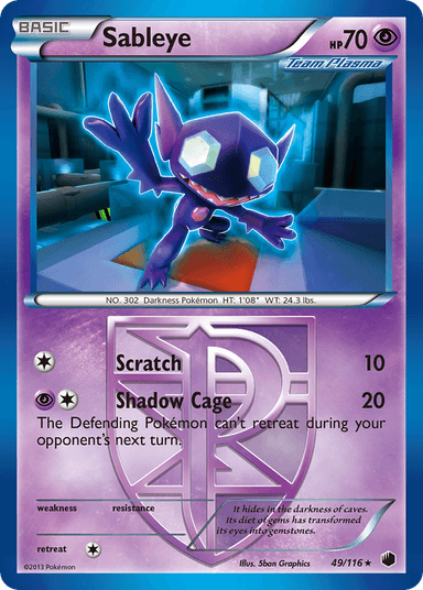 Sableye, Plasma Freeze 49