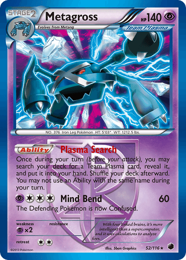 Metagross, Plasma Freeze 52