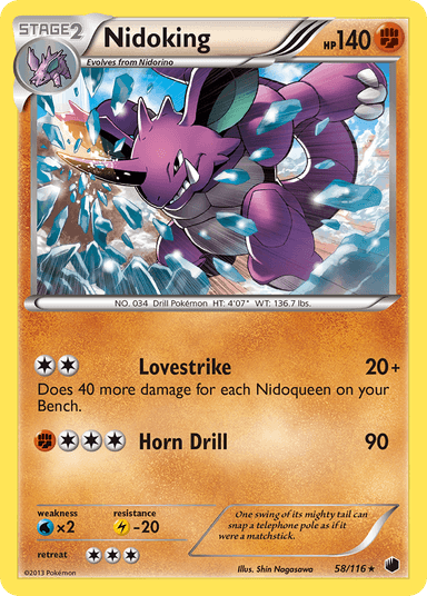 Nidoking, Plasma Freeze 58