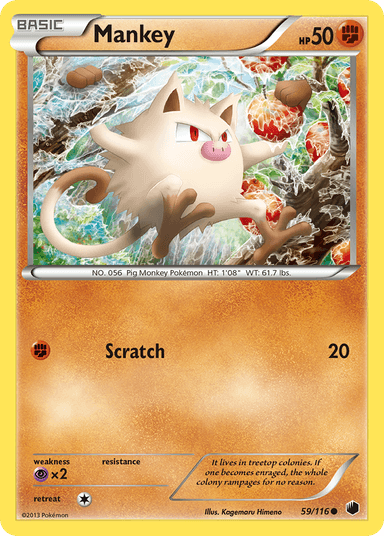 Mankey, Plasma Freeze 59