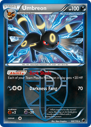 Umbreon, Plasma Freeze 64