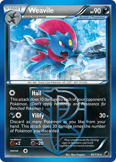 Weavile, Plasma Freeze 66