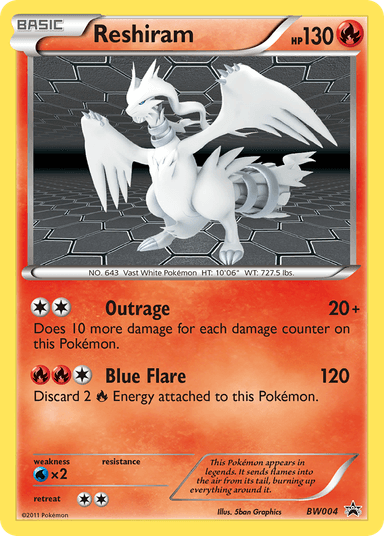 Reshiram, BW Black Star Promos BW004