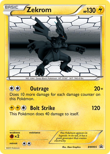 Zekrom, BW Black Star Promos BW005