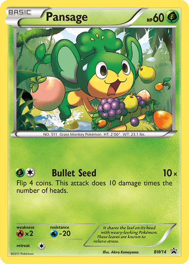 Pansage, BW Black Star Promos BW14