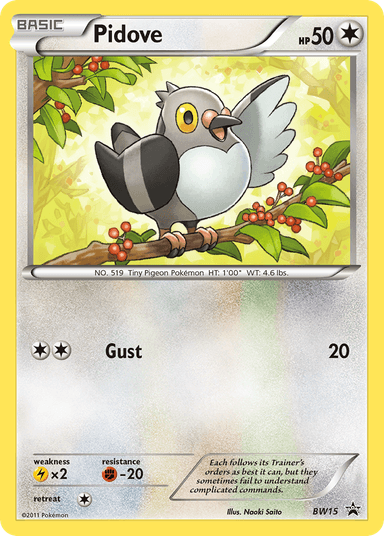 Pidove, BW Black Star Promos BW15