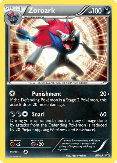 Zoroark, BW Black Star Promos BW19