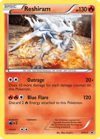 Reshiram, BW Black Star Promos BW23