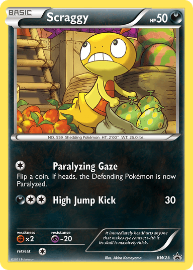 Scraggy, BW Black Star Promos BW25