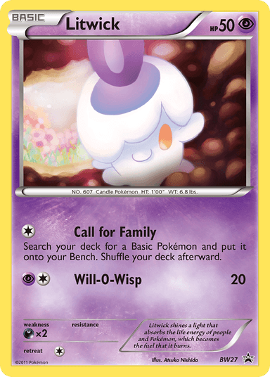 Litwick, BW Black Star Promos BW27