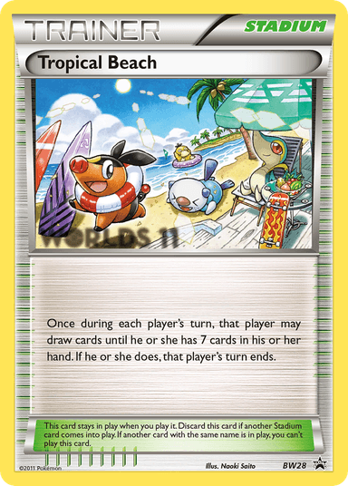Tropical Beach, BW Black Star Promos BW28