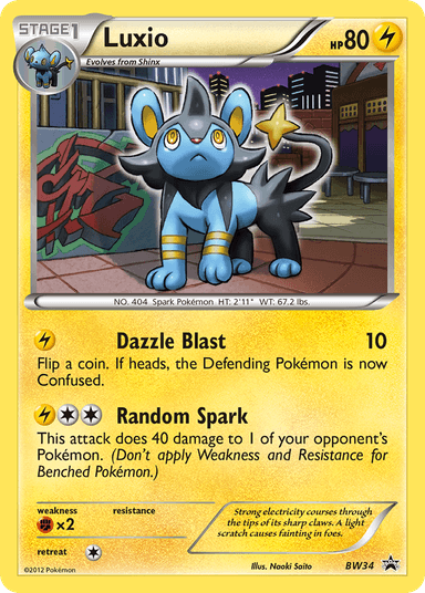 Luxio, BW Black Star Promos BW34