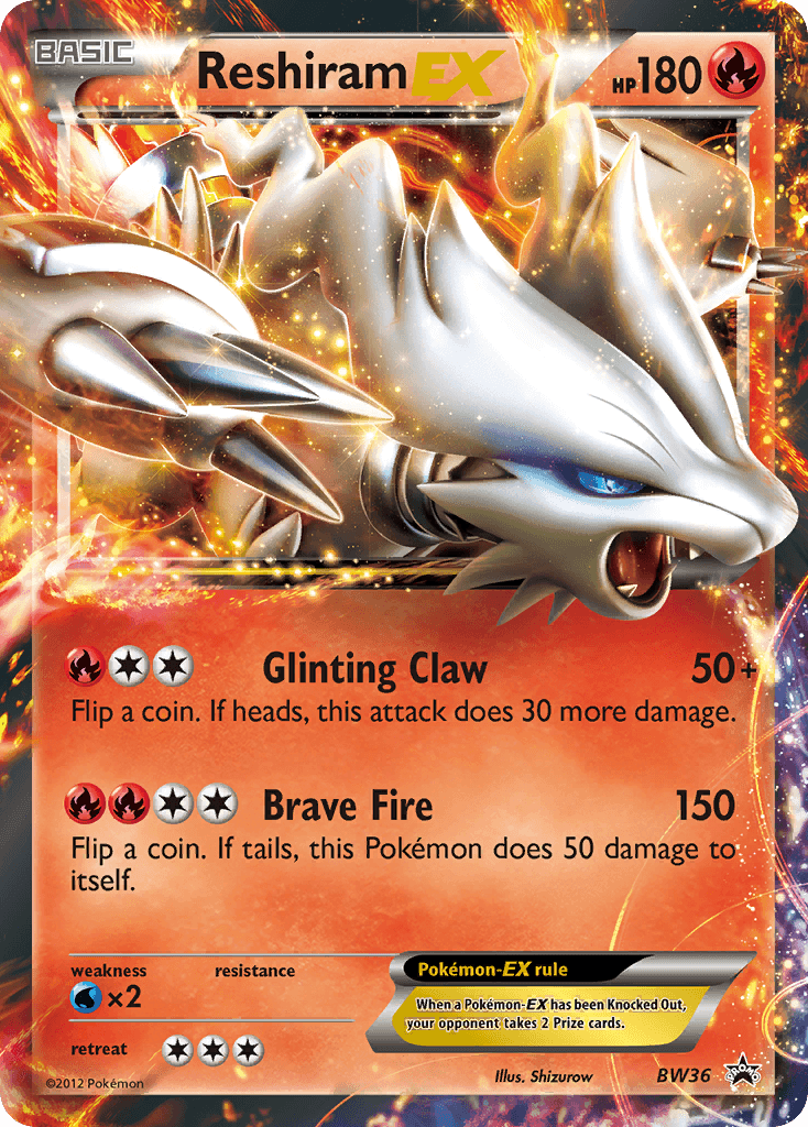 Reshiram-EX, BW Black Star Promos BW36