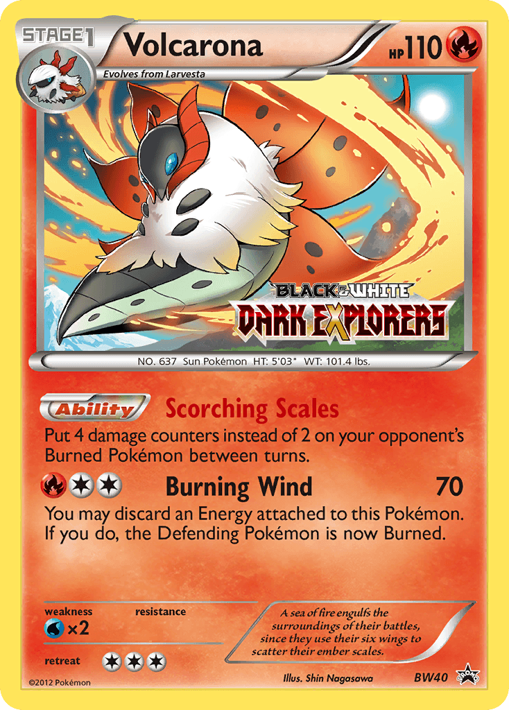 Volcarona, BW Black Star Promos BW40