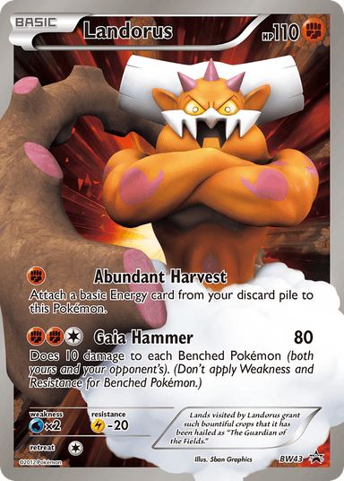 Landorus, BW Black Star Promos BW43