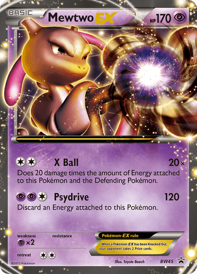 Mewtwo-EX, BW Black Star Promos BW45
