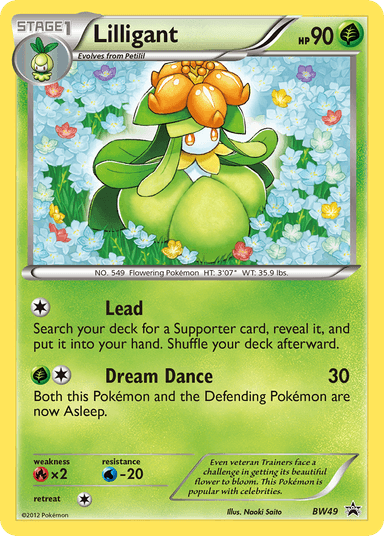 Lilligant, BW Black Star Promos BW49