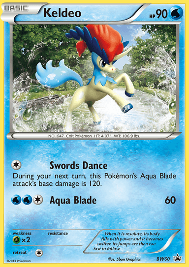 Keldeo, BW Black Star Promos BW60